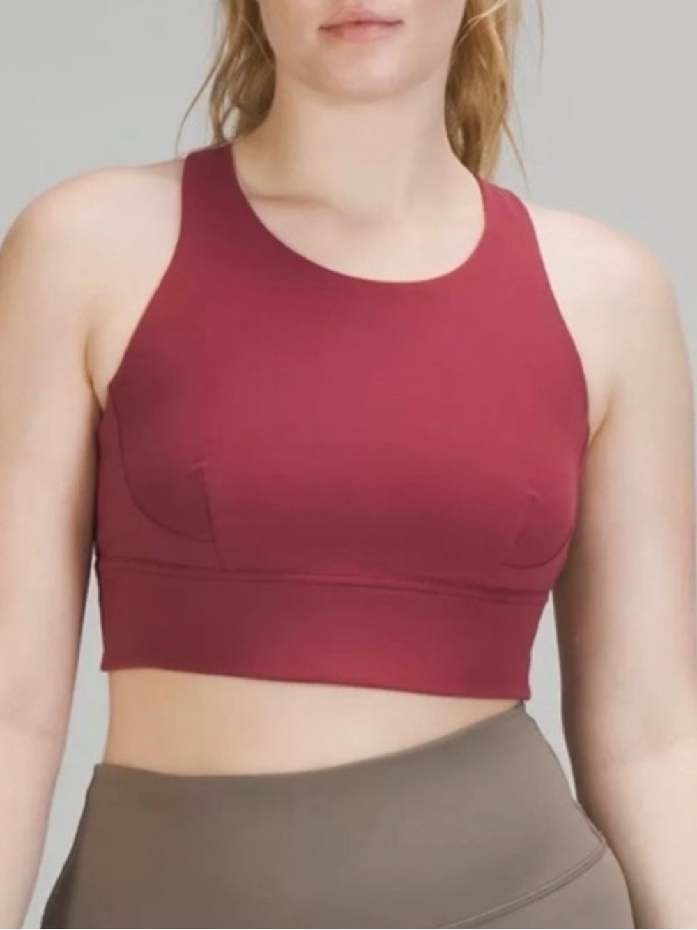 Lululemon Wunder Train Longline Bra in Mulled Wine size 2